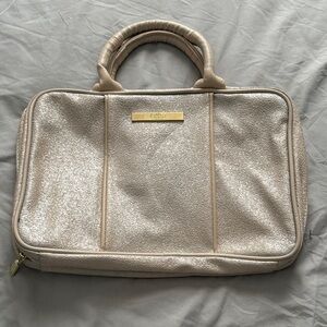 Jones New York Cream Bag with Gold Detail
